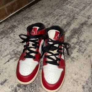 Nike Black and Red Sneakers